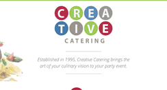 Desktop Screenshot of creativecateringinc.net